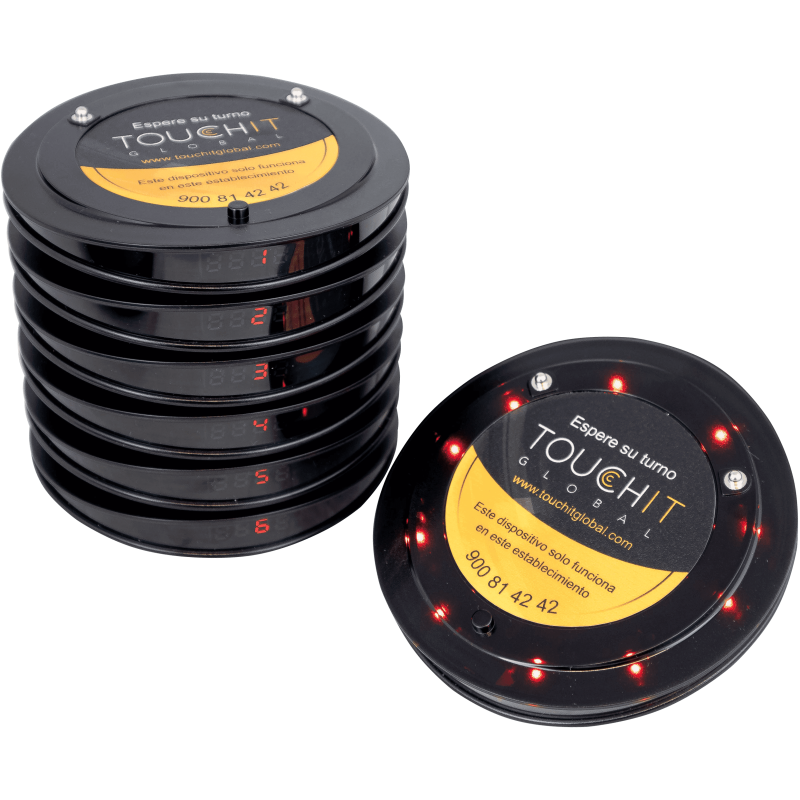 Comprar Avisador de Clientes Black Disc Redondo - Touch IT Global